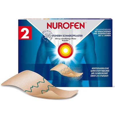 Reckitt Benckiser Deutschland GmbH NUROFEN 24-Stunden Schmerzpflaster 200 mg 2 St 02740735