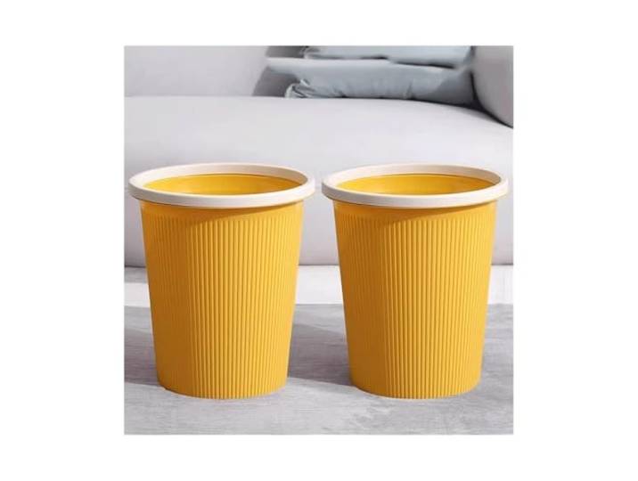 9bbhfJw4R Haushaltsmülleimer Mülleimer Schlafzimmer Küche(Yellow,Mittel)