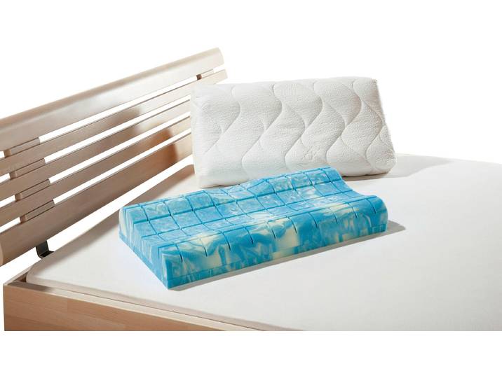 Nackenstützkissen FAN Gelax , weiss (weiß), B:40cm H:12cm L:80cm, Bezug: 56% Polyester, 44% Lyocell (TENCEL™). Füllung: 100% Polyurethan, Kopfkissen, Nackenstützkissen, anatomische Form, optimale Entspannungshilfe