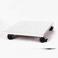 Möbelroller / Pflanzenroller (Profi) 40x40 cm, ALU, 120kg, Chromrollen + Bremse, Marke: Szagato, Made in Germany