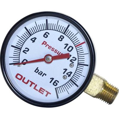 Aerotec Manometer 9052069 Anschluss (Manometer): Rückseite Außengewinde 1/4' 1St.
