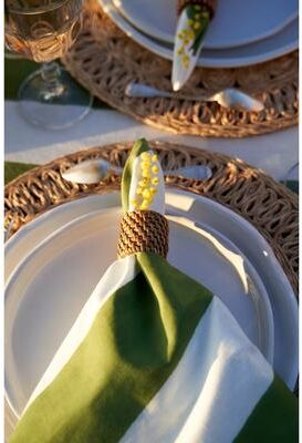 "Couleur Nature St. Tropez Napkins - Set of 6 - 19"" x 19"" - 19 x 19"