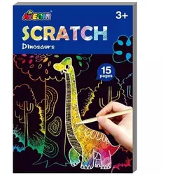 Avenir: Mini Kratzbild-Buch – Dinos