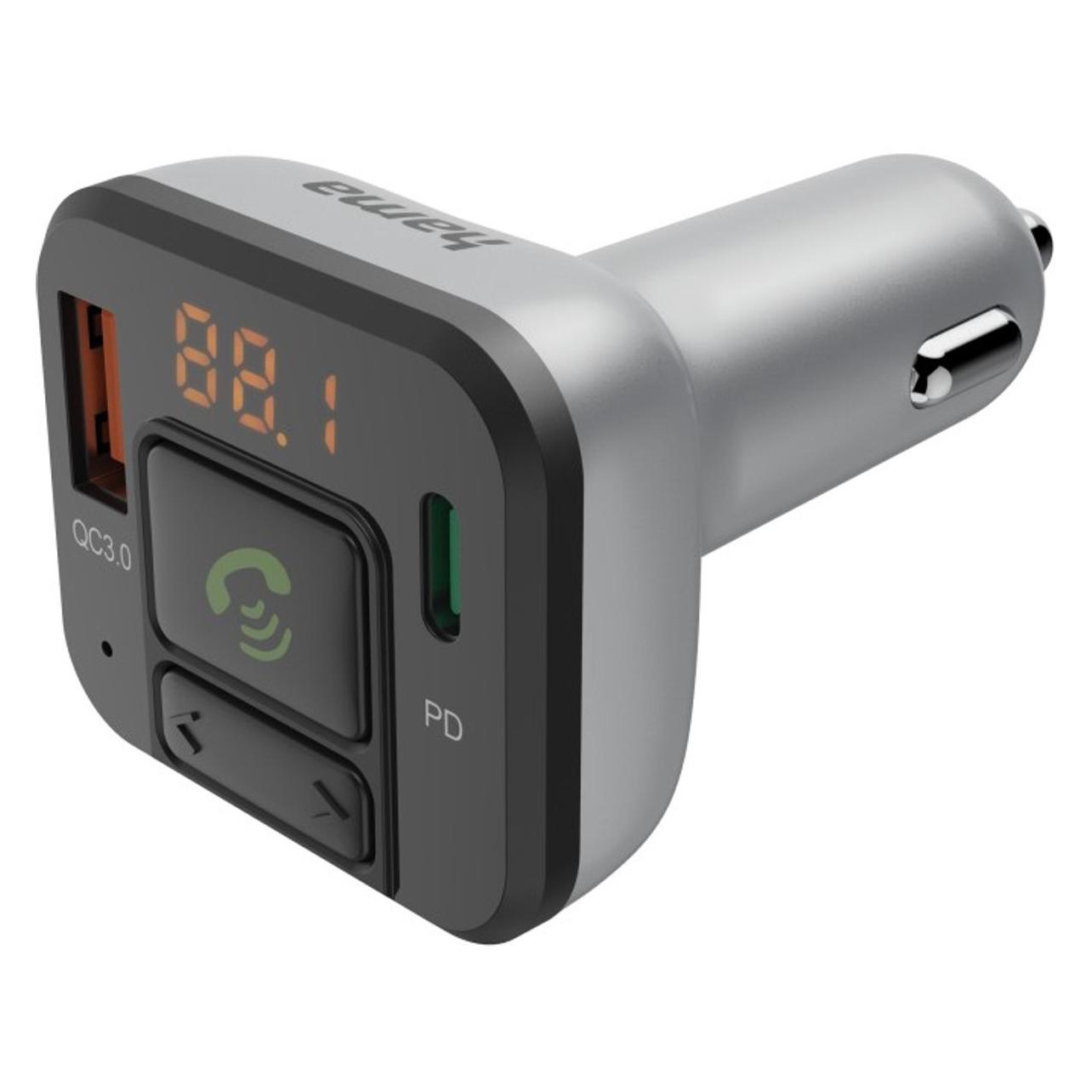 Hama FM-Transmitter mit Bluetooth- und Freisprechfunktion (00014169)