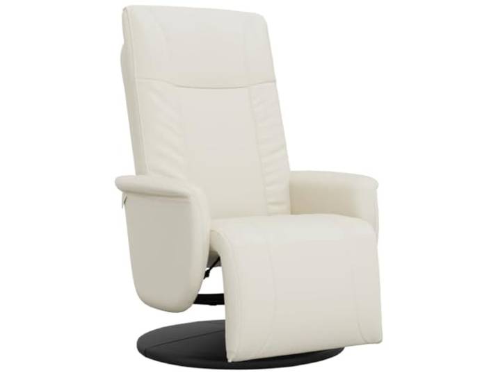 Fisinber Relaxsessel mit Liegefunktion und Fußstütze Drehsessel Creme Ergonomischer Ruhesessel für Schlafzimmer und Leseecke, stufenlos neigbar und 360 Grad drehbar für optimalen Feierabend.