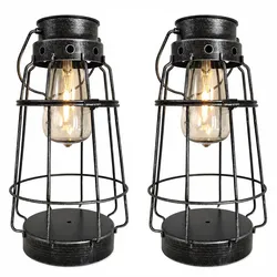 Laterne Silber Solarlampen für Außen Outdoor Laterne Wetterfest, Akku, Maritim Metall altsilber, 1x LED 0,06W 3000K, DxH 16x27 cm, 2er Set