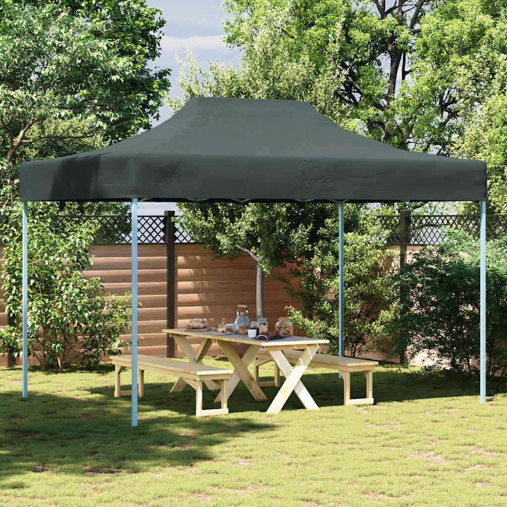 vidaXL Tenda dobrável profissional para festas 3x4 m aço antracite Antracita