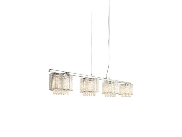 Dimmbare Design Hängelampe „Elise II“ 4-Flammig Silber Searchlight