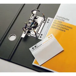 VELOFLEX Heftstreifen, selbstklebend  für bis DIN A4 transparent