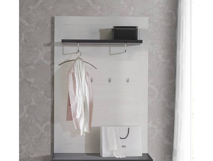 Porte-manteau mural 100 x 154 x 29cm Blanc/Gris