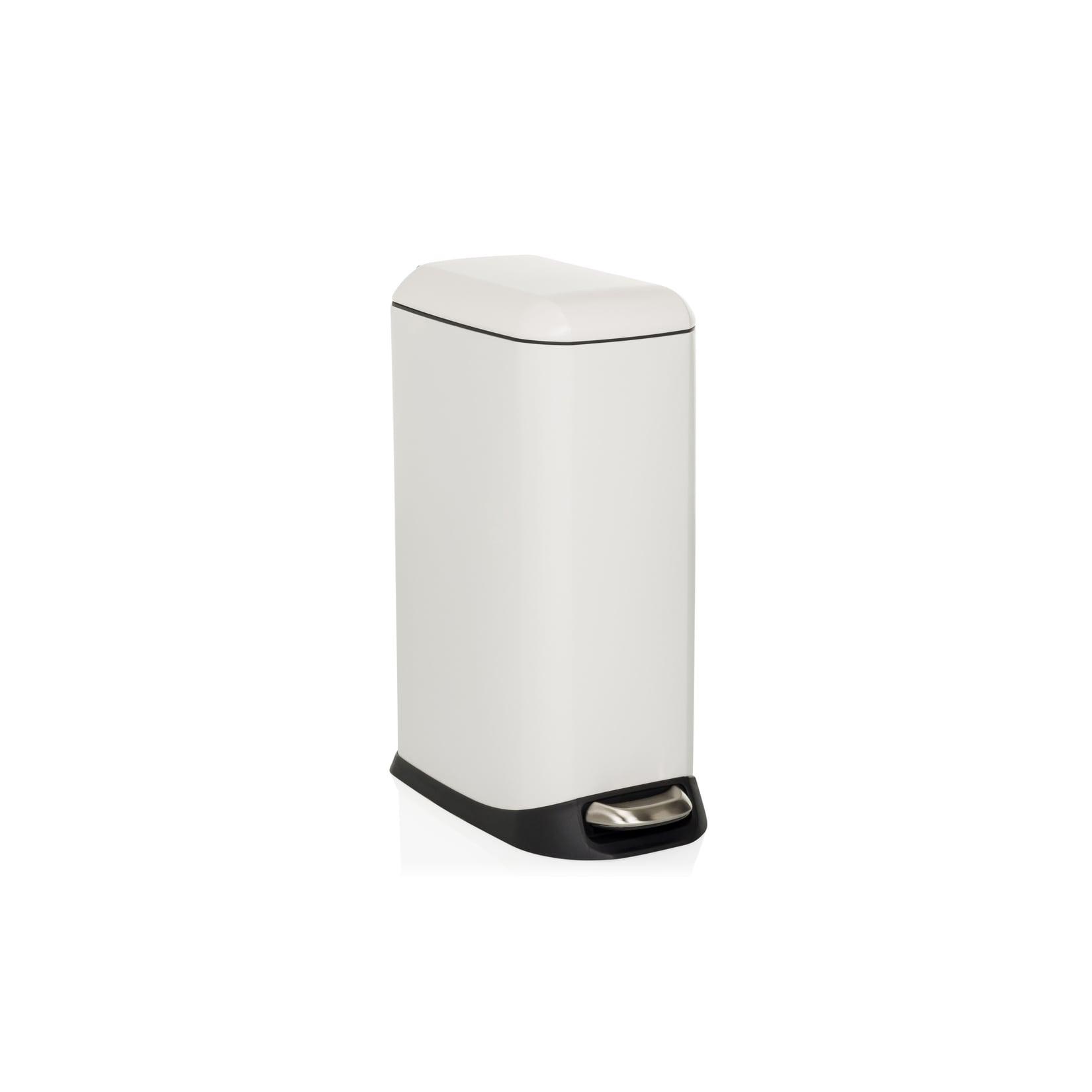 hjh OFFICE Mülleimer CLEAN SLIM Stahl