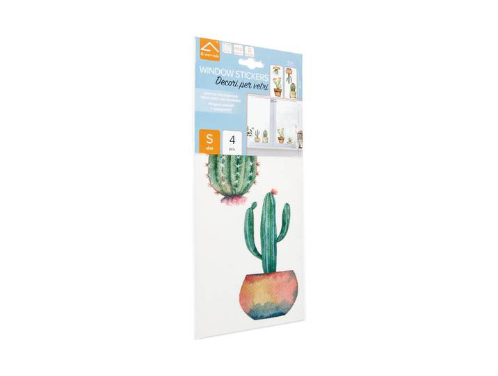 Crearreda Window Sticker Kaktus 15 × 31 cm