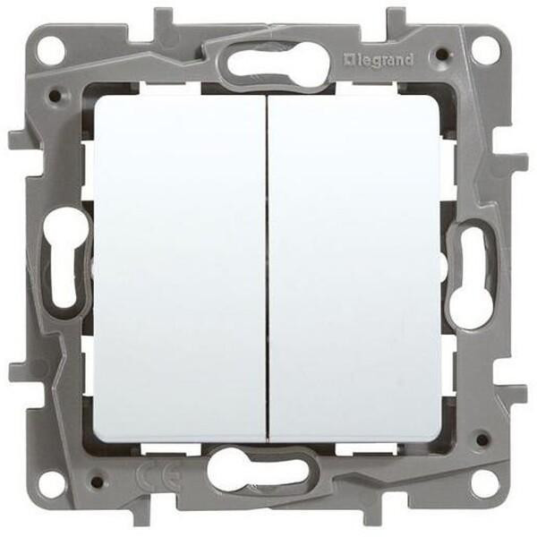 Legrand Niloe eco Dubbele drukknop SL 6A 250V 5087 / 5208
