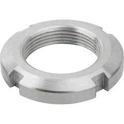 NUTMUTTER DIN981 M10X0,75, D2=18, H=4, EDELSTAHL A2 BLANK