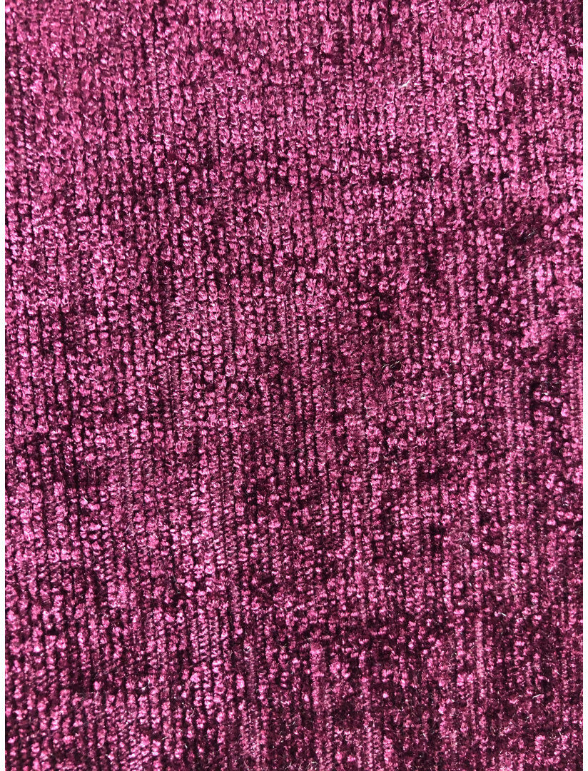 Zipcode Design Denfield Upholstered Chenille Headboard Aubergine Double (4'6)