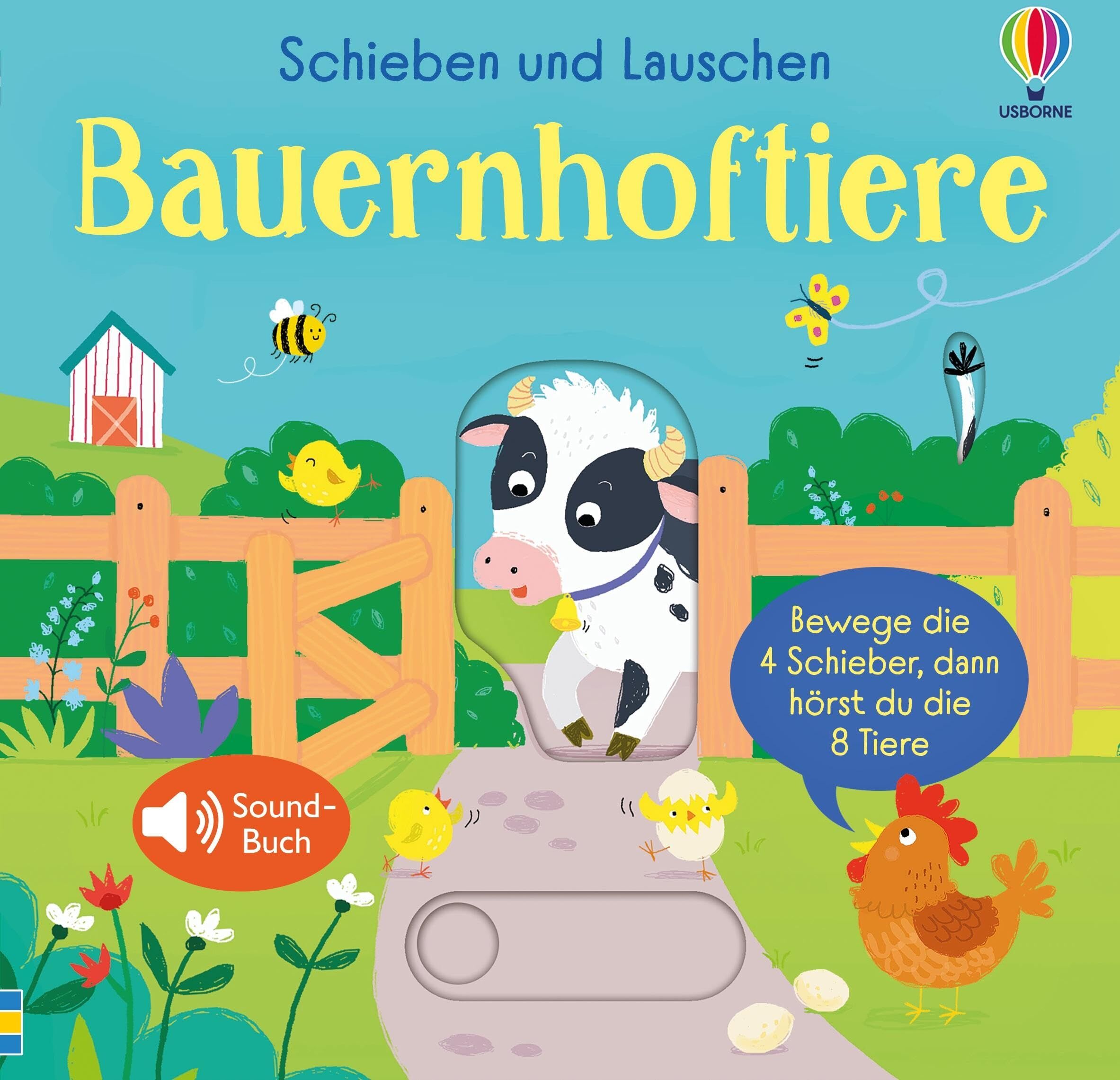 Schieben und Lauschen: Bauernhoftiere: 4 Schieber, 8 Sounds – interaktives, erstes Entdecken eines Bauernhofs – für Kinder ab 1 Jahr (Schieben-und-Lauschen-Reihe) - Preis vom 30.09.2026 09:01:18 h