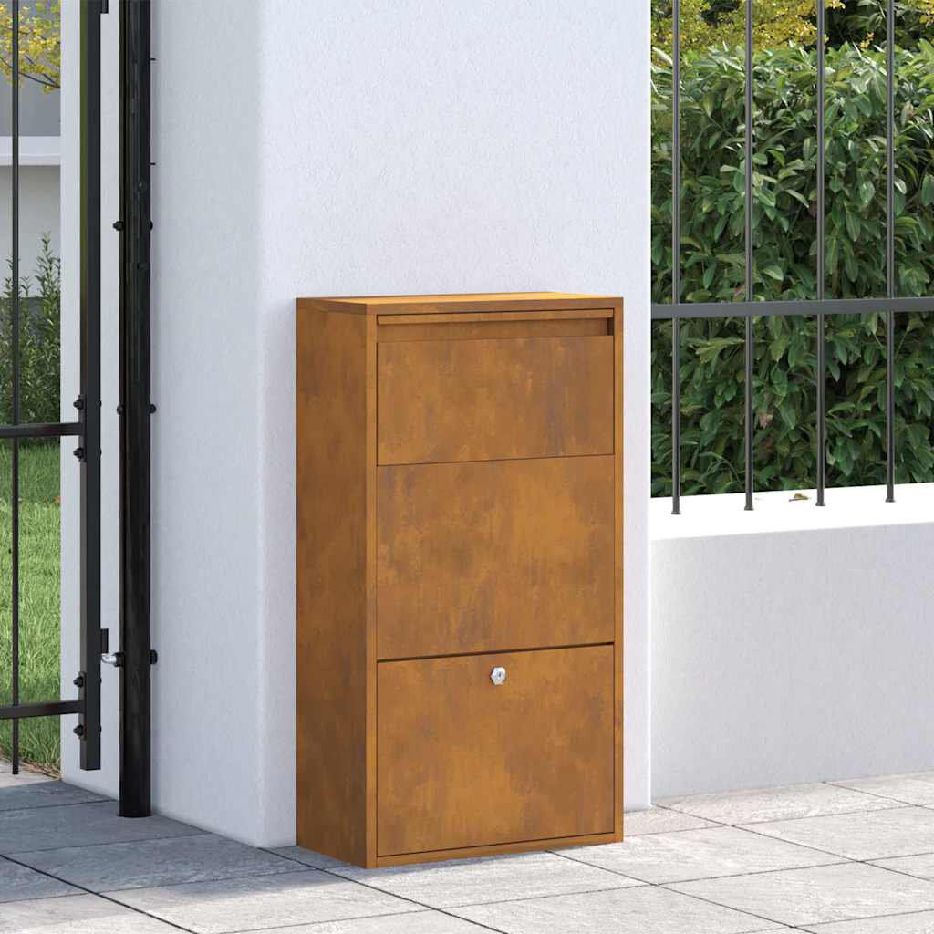 Brayden Studio Steel Drop Box Brown