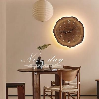 minimalistische Wandlampe, Uhr-Design, Wohnzimmer-Hintergrund, warmweiße Wandlampe, dekorative Lampe, Designer-Atmosphärenlampe, nordische Lampe, Schlafzimmer, 110–240 V
