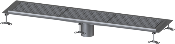Kessel Ferrofix Kastenrinne 6030150 Edelstahl, 300x1555x63mm, Auslauf senkrecht