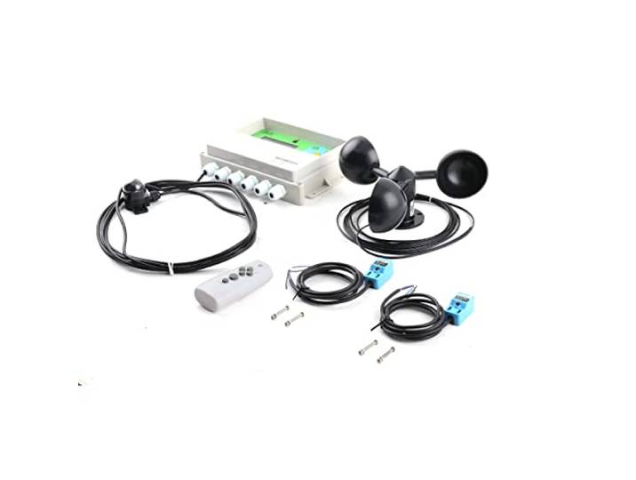 Lfhelper Automatisch Solar Tracking Controller, Single Axis Solar Tracker mit Windgeschwindigkeitssensor und Fernbedienung, 1-Axis Sun Automatic Einachsiger Tracking Controller, Solar Tracking System