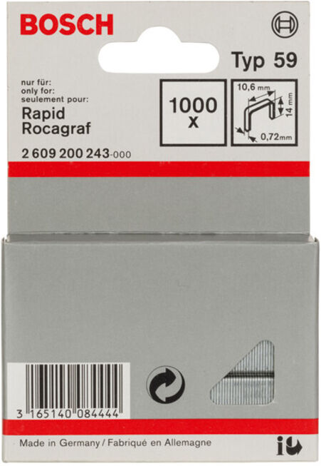 Serre-fils fin BOSCH type 59 10,6 x 0,72 x 14 mm (2609200243)