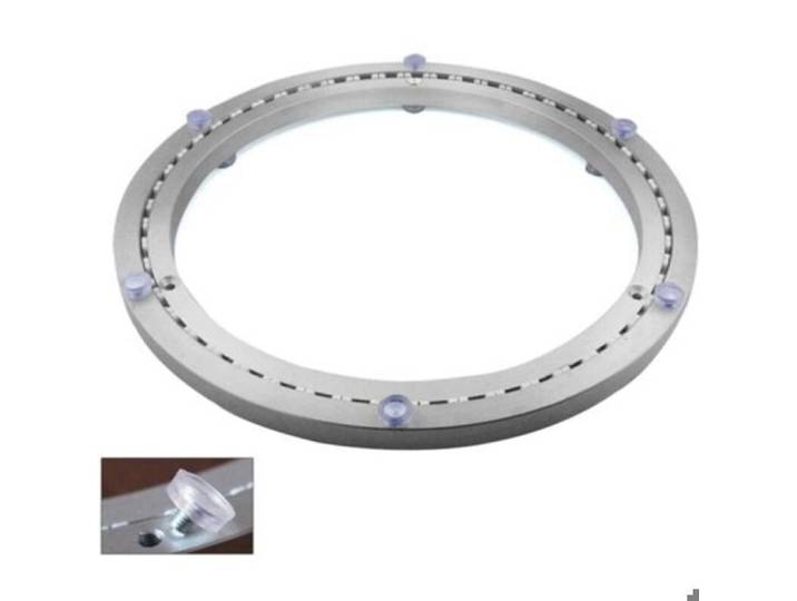 Plateau tournant métal - [KeJi®] - Rotation 360°-ø45cm - Inox 300kg