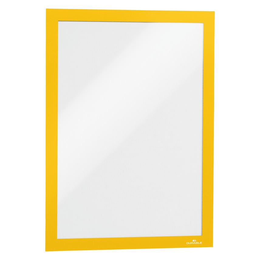 Durable 2 Magnetrahmen DURAFRAME MAGNETIC A4 gelb (486904)