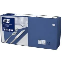 Tork, Servietten, Servietter 3-lags mørkeblå 33cm 10X150stk/kar - (1500 stk.) (150 Stk., 33 x 32.60 cm)