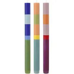 Stabkerzen-Set VENEZIA (DH 2,20x26 cm) - bunt - DH 2,20x26 cm