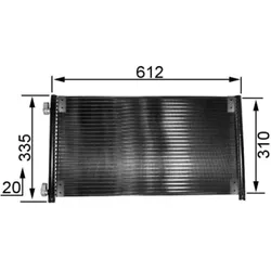 Kondensator Klimaanlage MAHLE AC 237 000S für Fiat Punto