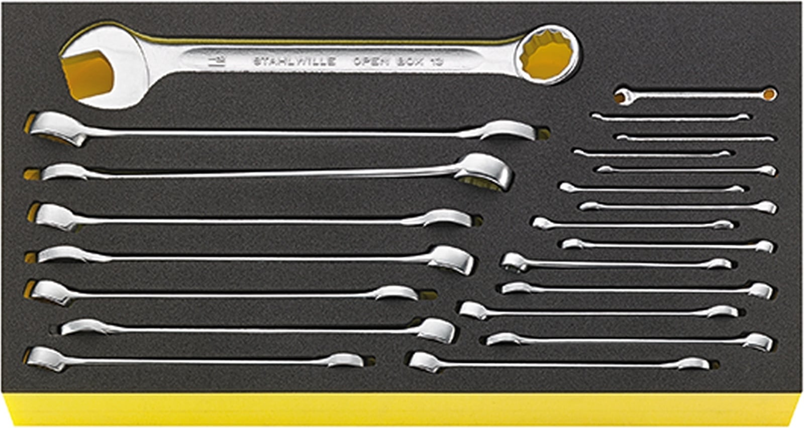 Stahlwille TCS WT 13A/22 set ringsteeksleutels, metrische maten 8 - 19