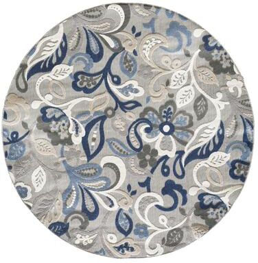 Domani Napa Floral Textured Indoor/ Outdoor Rug