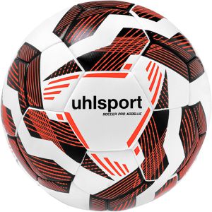 uhlsport Fußball Soccer Pro Addglue FIFA Basic, 100176702, Größe 4, 350 Gramm, weiß/schwarz/rot, Spiel- & Trainingsball