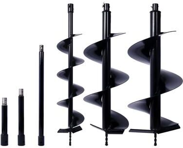 Kodotan sofa "Auger Drill Bit for Planting Hole, Bulb Bedding Digging Post Hole Planting Tool for 3/4"" Shaft Auger"