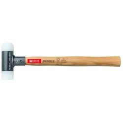 PB Swiss Tools, Hammer, Rückschlagfreier Hammer mit Nylon-Einsätzen Hickory-Stiel (274 g)