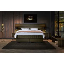 Serta Boxspringbett Casaletto 180 x 200 cm Stoff Forest