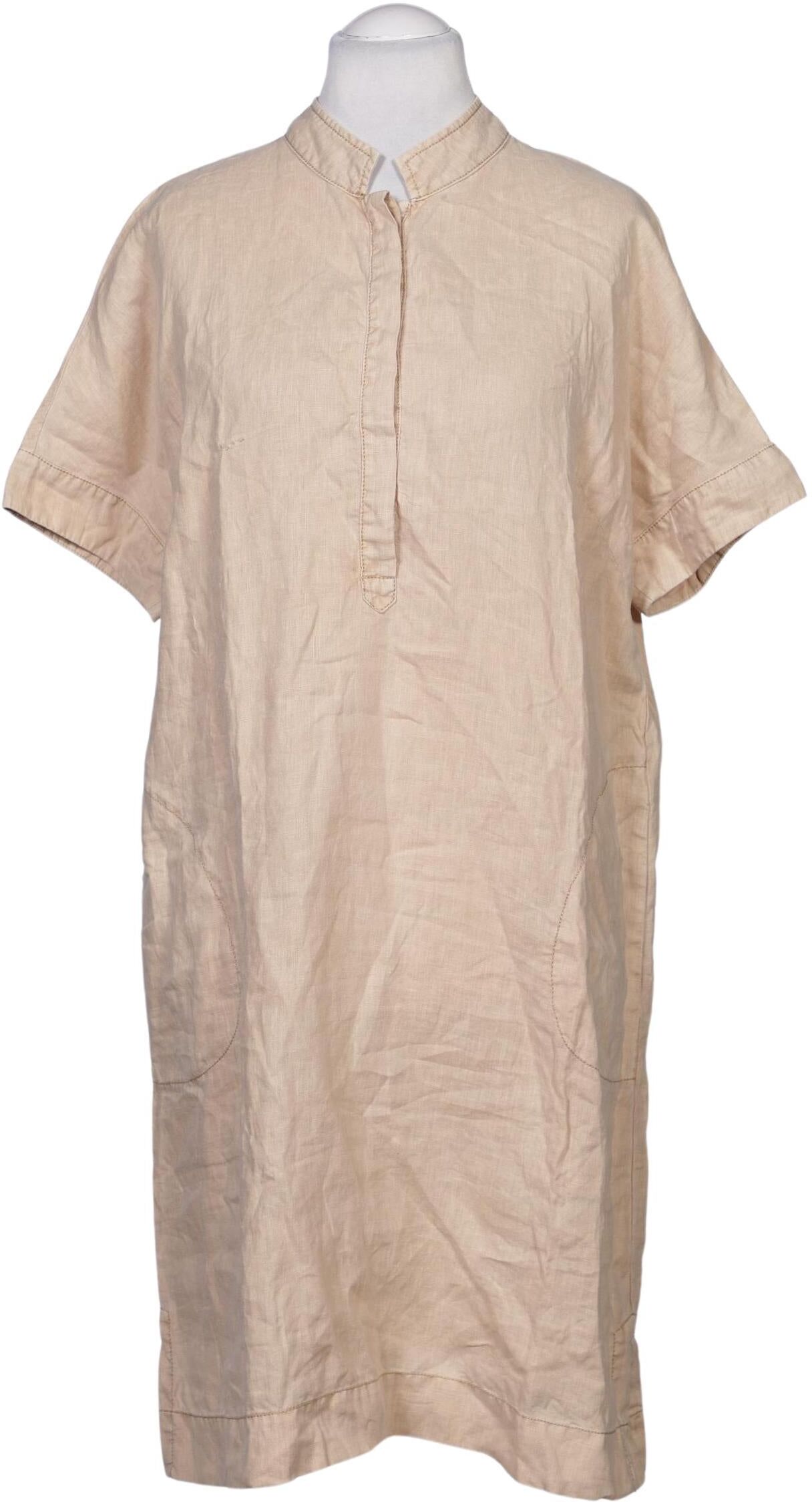 twenty six peers Damen Kleid, Beige, Gr. EU 42, Leinen - Second Hand