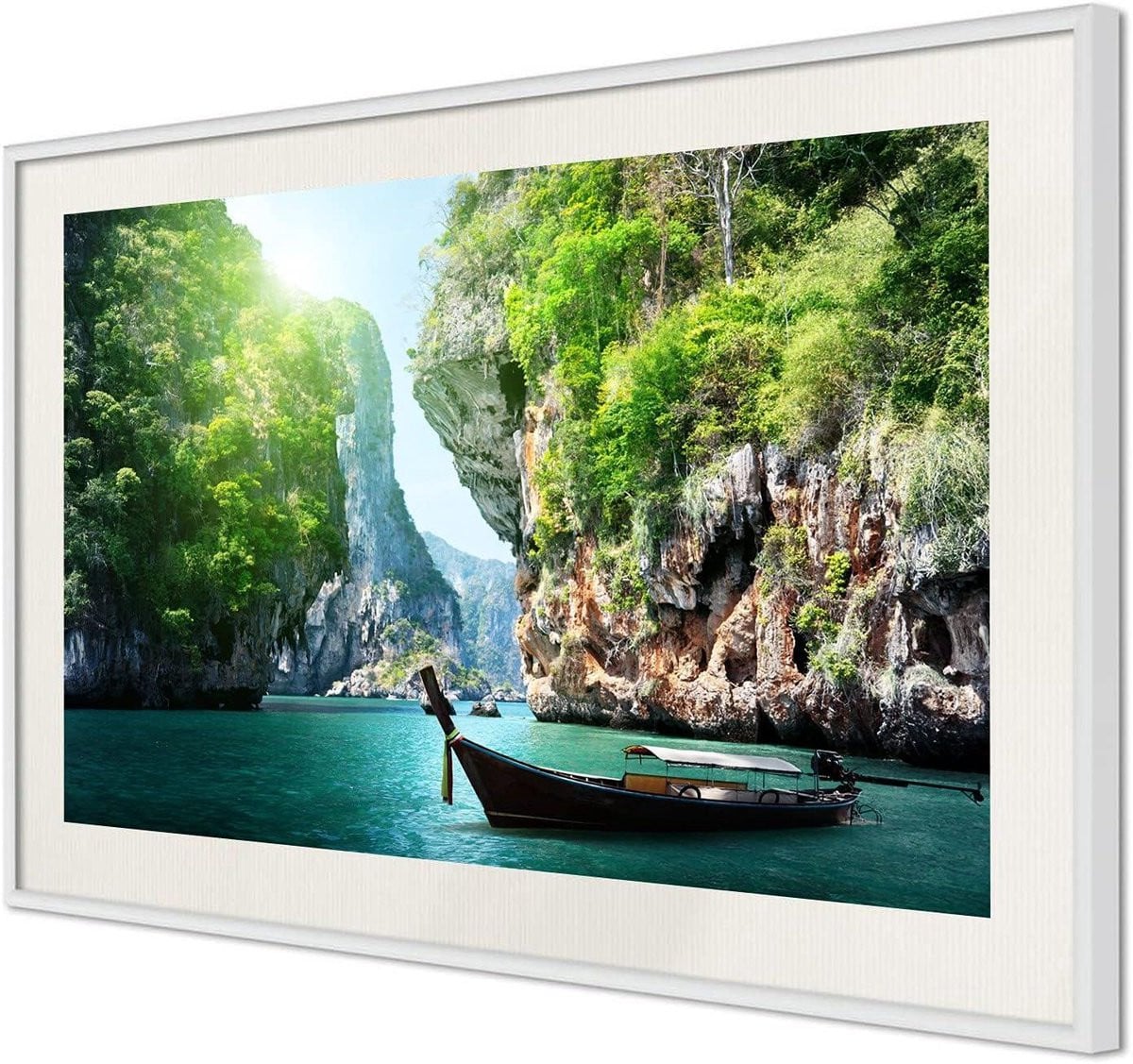 Ingelijste Poster Wit - Wanddecoratie Kunstdruk - 40 x 60 cm