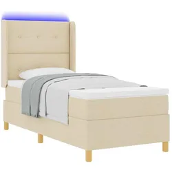 vidaXL, Boxspringbett, Emile Button tufted (140 x 200 cm)