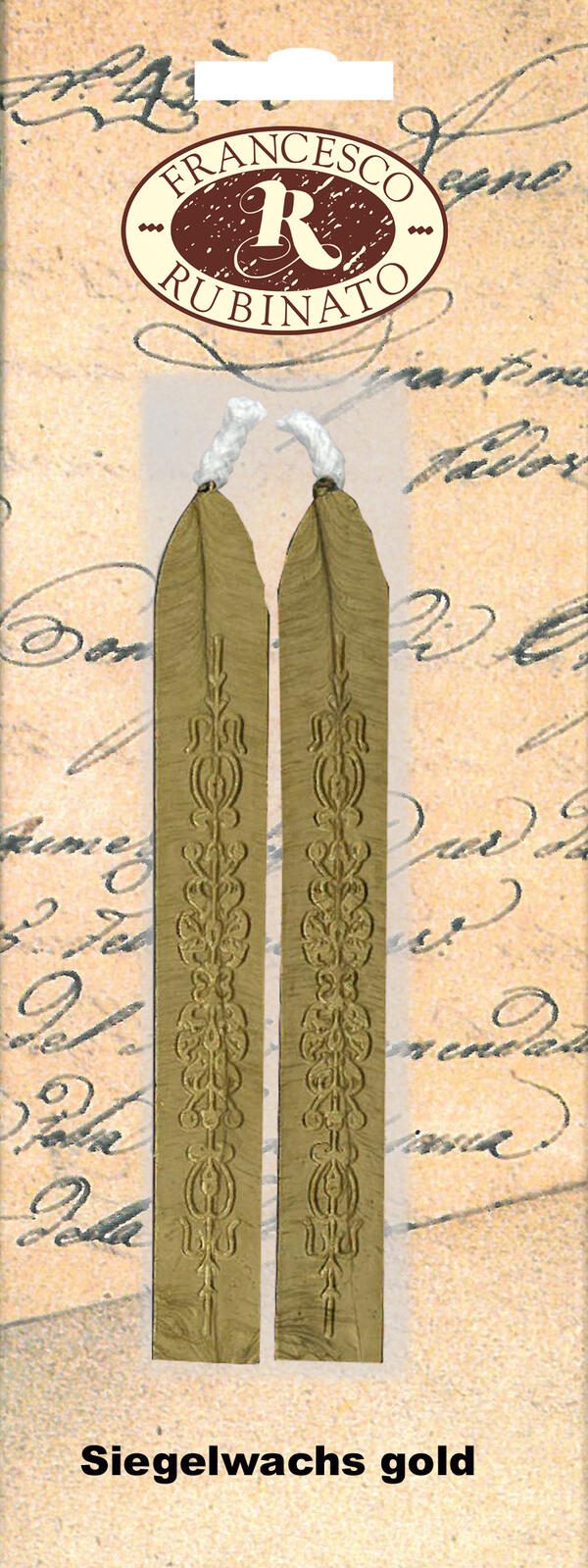 FRANCESCO RUBINATO™ Siegelwachs mit Docht, gold RU-4104-18SB