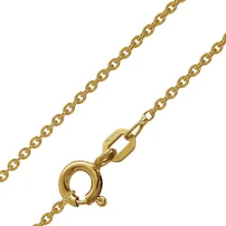 trendor 75649 Herrenkette Silber 925 10M Goldplattiert Ankerkette 1,5 mm, 50 cm