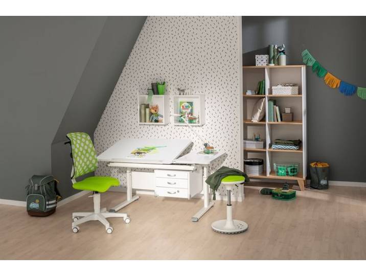 Hocker Speedy Grün Stoff Sitzhocker
