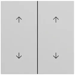 Gira Wippe Serien Schalter grau lackiert 329776 Pfeile