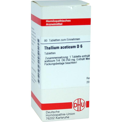 DHU-Arzneimittel GmbH & Co. KG THALLIUM ACETICUM D 6 Tabletten 80 St 02119722