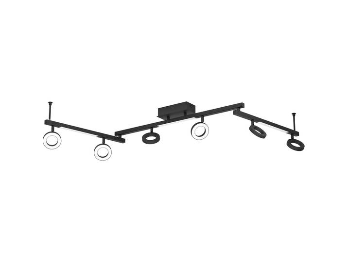 Eglo Spot Cardillio 1 Schwarz Aluminium/Stahl B 8.5 cm - LED - Lichtfarbe: Warmweiss - LED Energiesparlampen