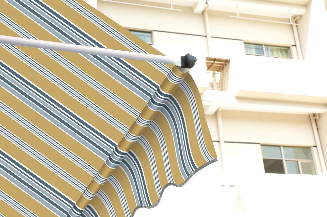 TrendLine Balkon-Markise 3 x 1,3 m gelb-weiß gestreift