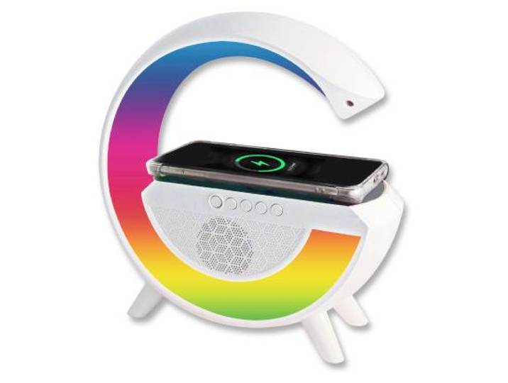 Lampe LED station de charge et enceinte sans fil COLORIA