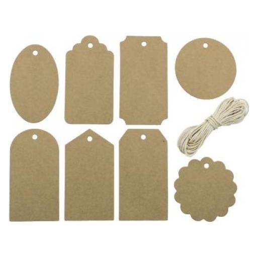 Artoz Geschenkanhänger braun Hangtag Set Recycling 16 St. (16x) (144500-129)