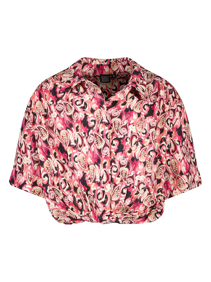 Cars Bluse "Stassy" in Rosa/ Pink/ Schwarz - 128