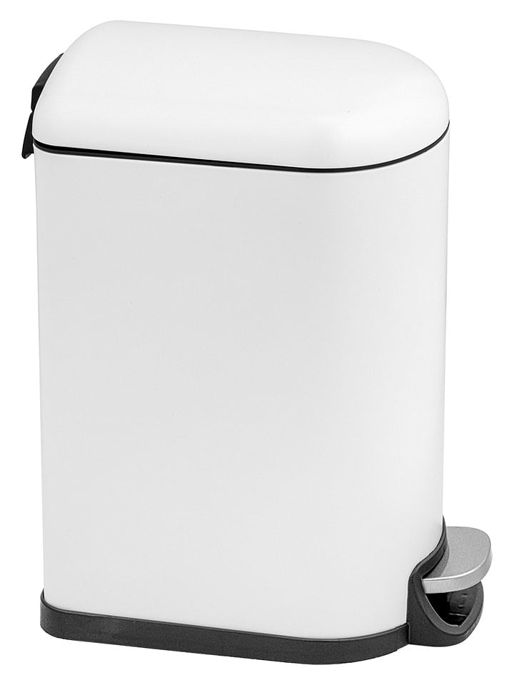 Schöner Wohnen Kollektion Treteimer in Weiß/ Schwarz - 10 l - onesize